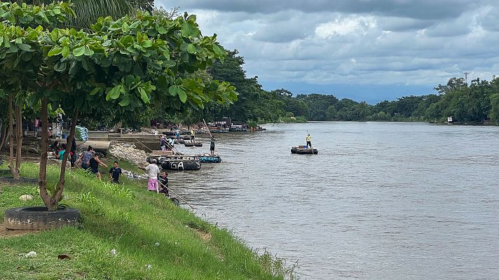 El río Suchiate, el inicio de la ruta migratoria por México