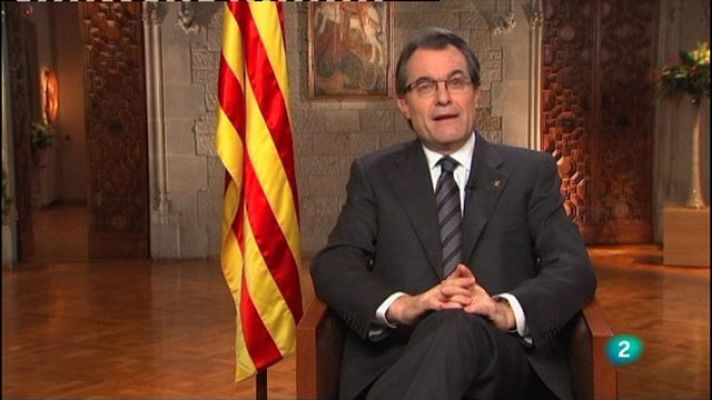 Missatge de cap d'any, Artur Mas