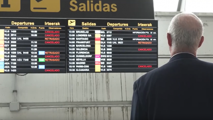 Telediario 2 - El tráfico aéreo europeo acumula problemas de puntualidad en todo el continente