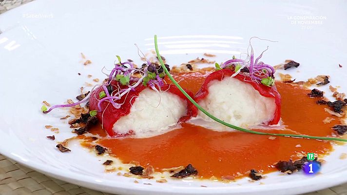 Saber vivir - Receta de pimientos rellenos con bacalao