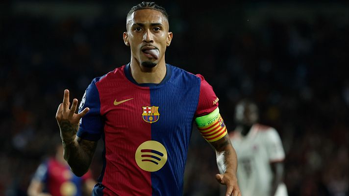 Fútbol - Raphinha, tras su triplete al Bayern: "Me acuerdo de momentos malos en que pensé en irme a otro equipo"