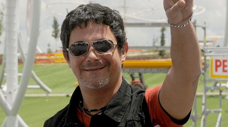 Alejandro Sanz llega para el Rock in Rio de Madrid