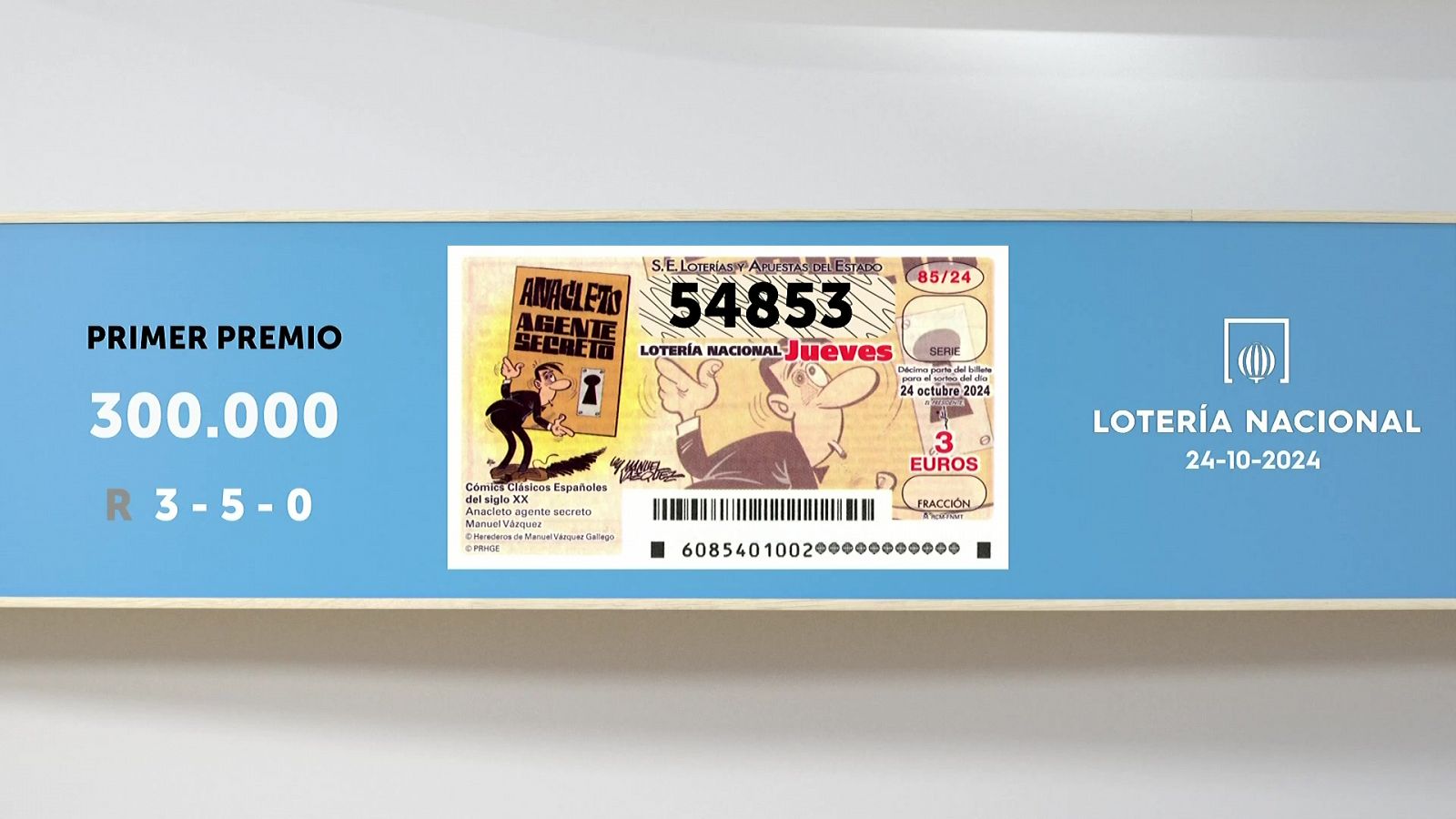 Sorteo de la Lotería Nacional del 24/10/2024 - Ver ahora