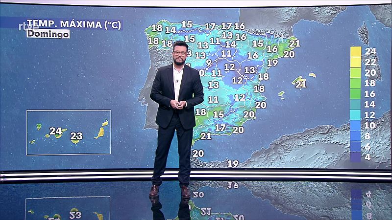 Temperaturas en descenso casi generalizado, más en mínimas en el interior oeste y en máximas en el noroeste - ver ahora