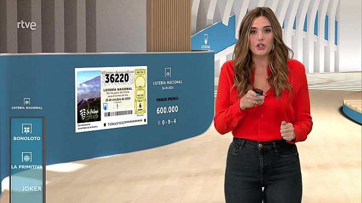 Sorteo de la Lotería Nacional del 26/10/2024