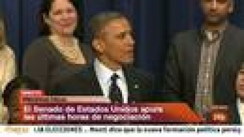 Obama anuncia un principio de acuerdo para evitar 'in extremis' el 'abismo fiscal'