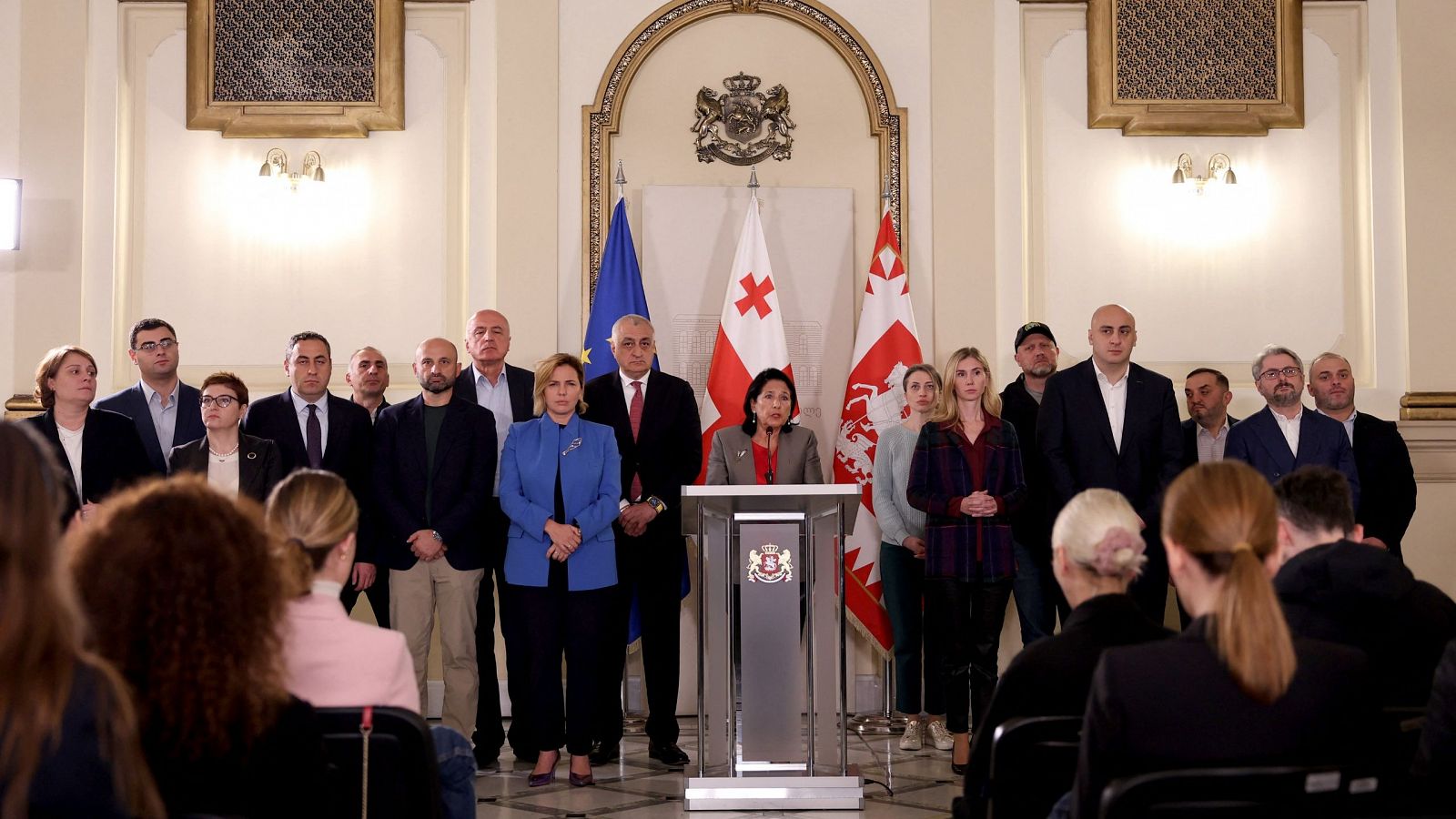 La presidenta de Georgia rechaza los resultados de las elecciones