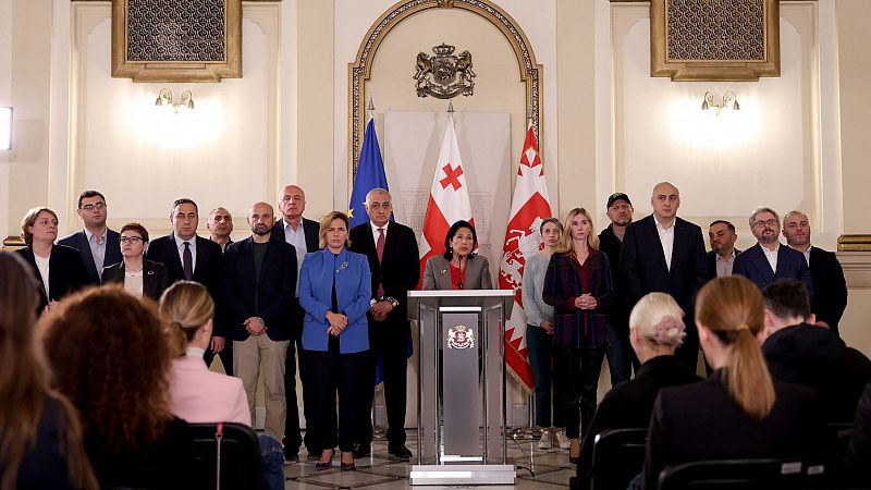 La presidenta de Georgia rechaza los resultados de las elecciones | Ver