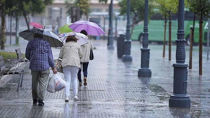 Una DANA dejará este lunes chubascos y fuertes tormentas