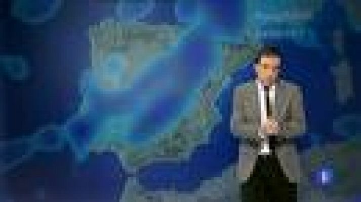 El tiempo - Cielos nubosos y lluvias débiles