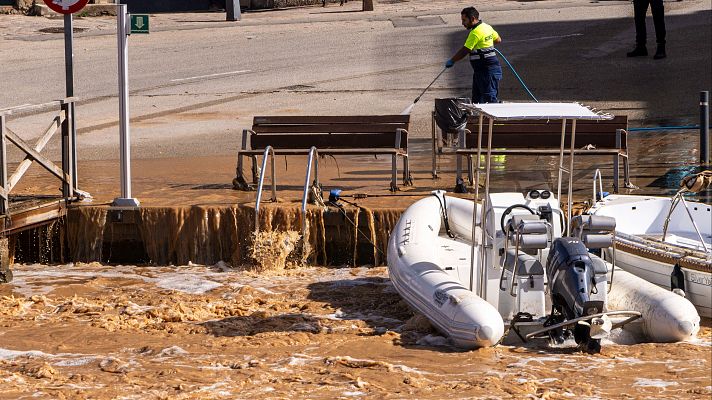 Telediario 2 - Una DANA deja fuertes lluvias y destrozos en varias comunidades este lunes