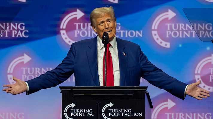 Telediario 2 - Los seguidores republicanos alimentan el culto a Trump en sus mitines