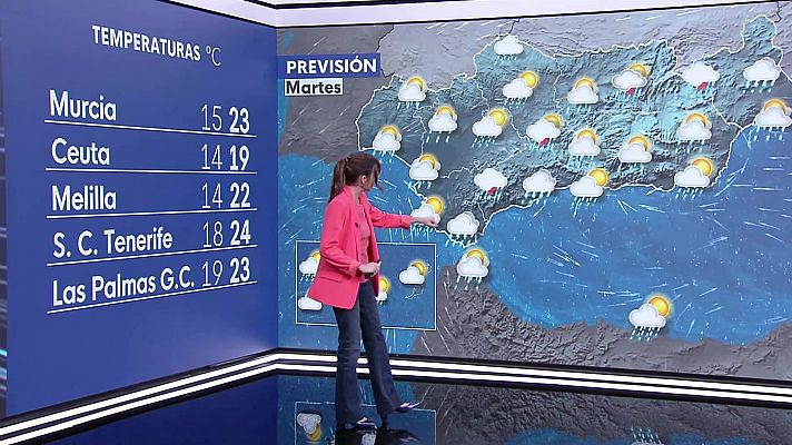 Temperaturas máximas en aumento salvo en Canarias y Estrecho