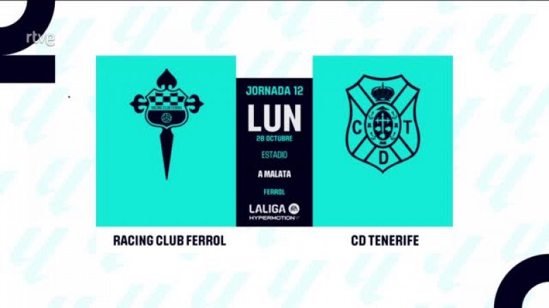 Racing de Ferrol - Tenerife: resumen del partido de la 12 jornada de Liga | Segunda