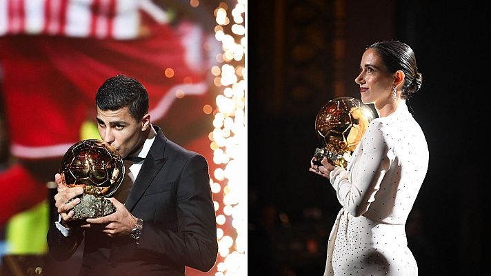 Rodri Hernández y Aitana Bonmatí ganan el Balón de Oro