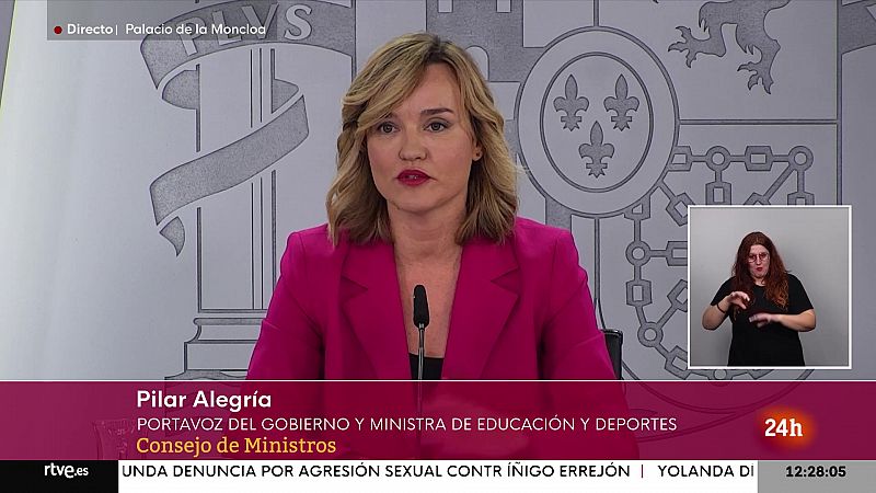 Pilar Alegría: "El Balón de Oro resalta la potencia de nuestro fútbol" - Informativo 24h | Ver