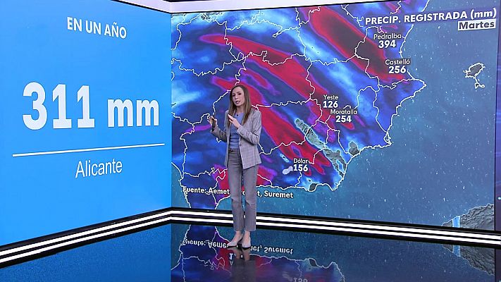 El tiempo - Rachas de viento muy fuertes en interiores de Valencia y en Teruel