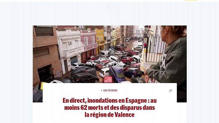 Informativo 24h - Medios y redes europeos se hacen eco de la tragedia de la DANA en España