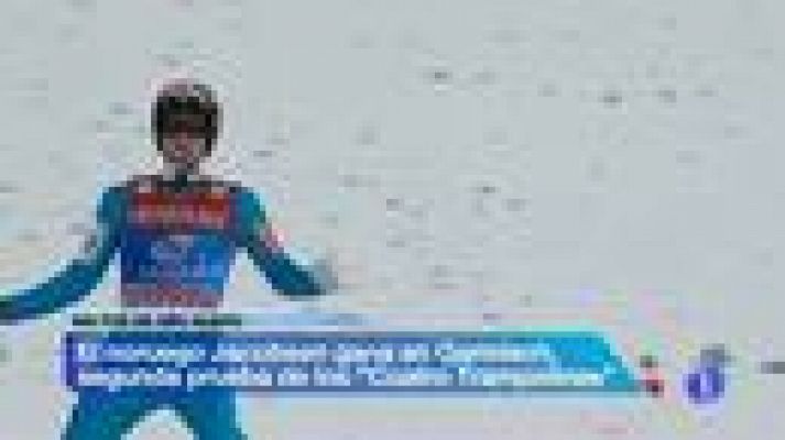 Telediario 1 - Jacobsen gana en Garmisch y afianza su dominio