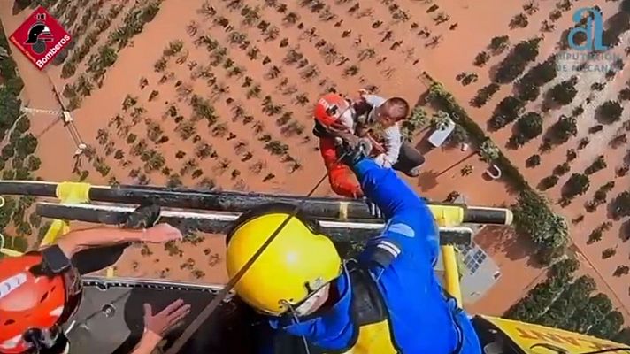 Emocionante rescate de un bebé de un año