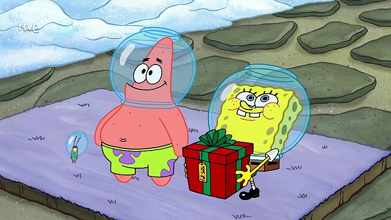 El viaje de Bob Esponja a la navidad