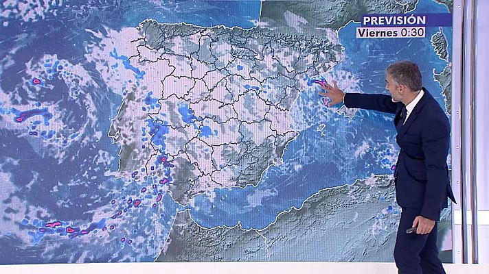 Chubascos y tormentas localmente fuertes en Andalucía occidental y Extremadura