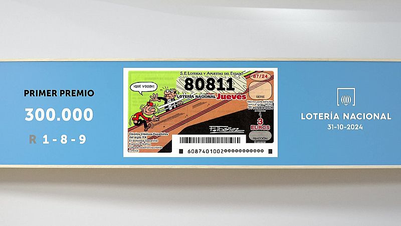 Sorteo de la Lotería Nacional del 31/10/2024 - Ver ahora