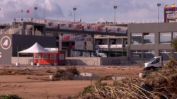Telediario 2 - Cancelado el GP de MotoGP de la Comunidad Valenciana por la DANA