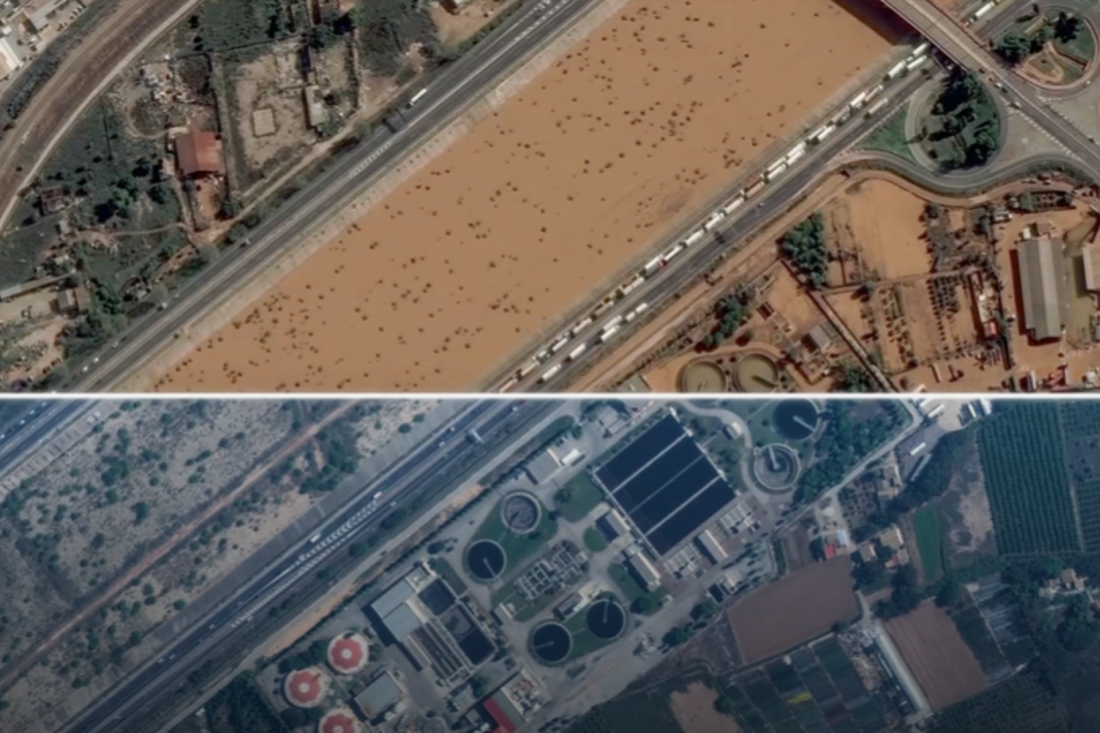 El cambio del río Turia tras la DANA: el antes y el después