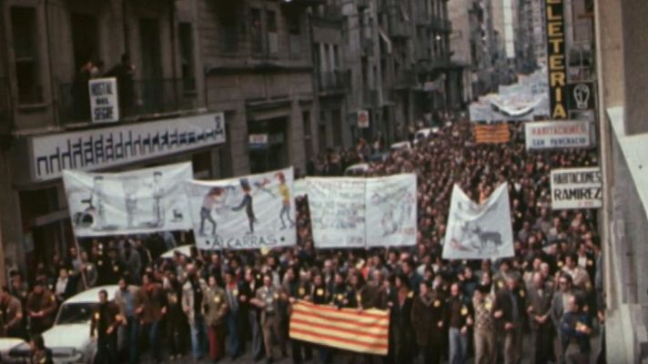 Resum de l'any 1977: manifestació d'Unió de Pagesos a Lleida