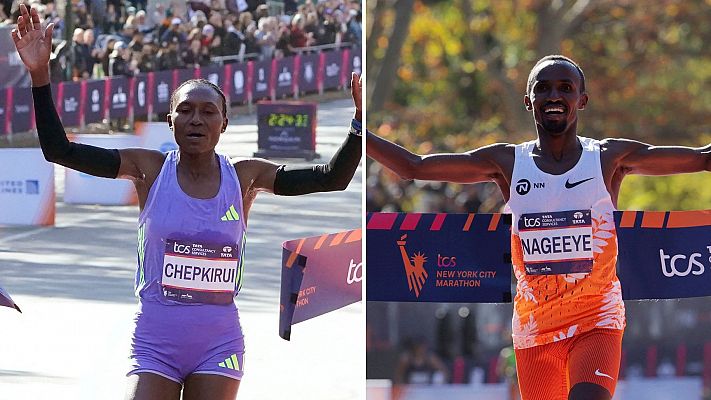 Sheila Chepkirui y Abdi Nageeye han sido los ganadores del maratón de Nueva York 2024