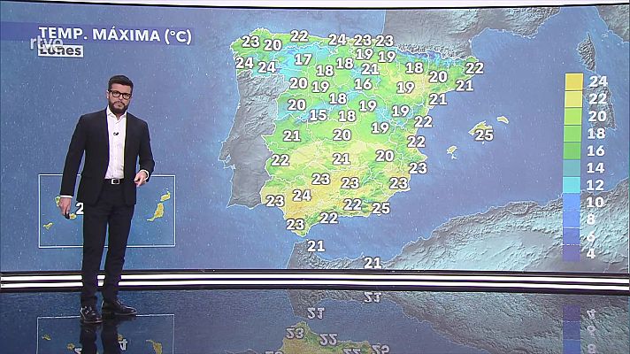 El tiempo - Chubascos y tormentas localmente fuertes en litorales de Levante