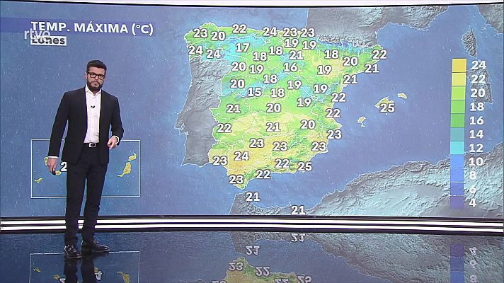 Chubascos y tormentas localmente fuertes en litorales de Levante