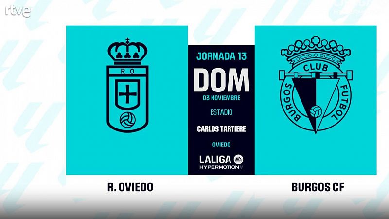 Oviedo - Burgos: resumen del partido, 13 jornada. Ver en RTVE Play