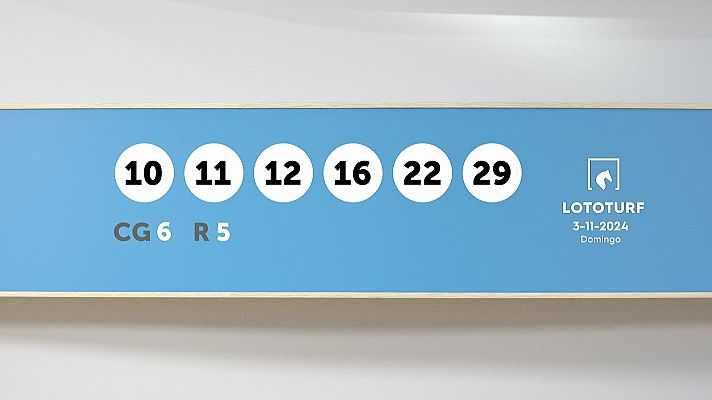 SELAE - Sorteo de Lotería Lototurf: 03/11/2024