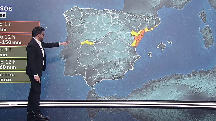 El tiempo - Intervalos de levante fuerte con rachas muy fuertes en el Estrecho y Alborán