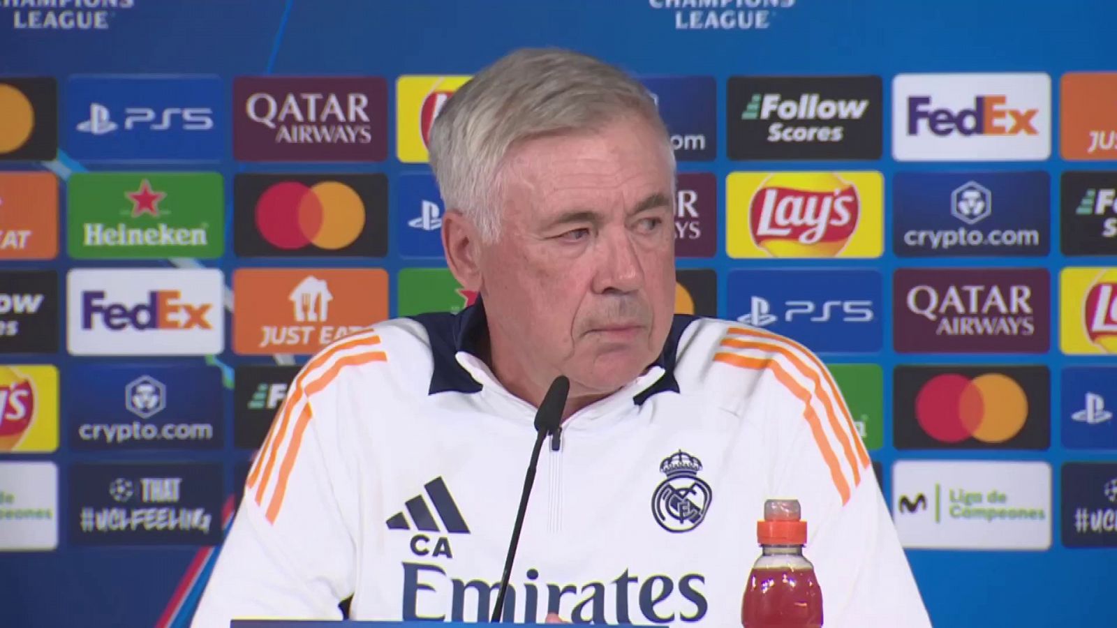 Ancelotti: “No tengo ninguna gana de hablar de fútbol”