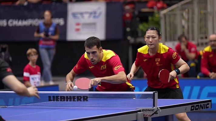 Otros deportes - Tenis de mesa - Campeonato de Europa. Individual dobles y mixto