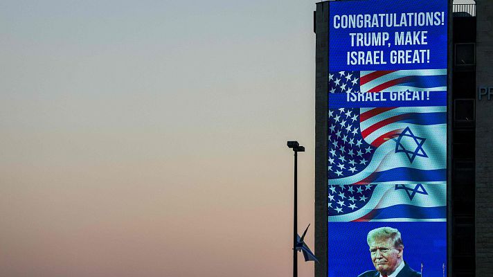 Telediario 1 - El Gobierno de Israel, el primero en felicitar a Donald Trump por su victoria en las elecciones