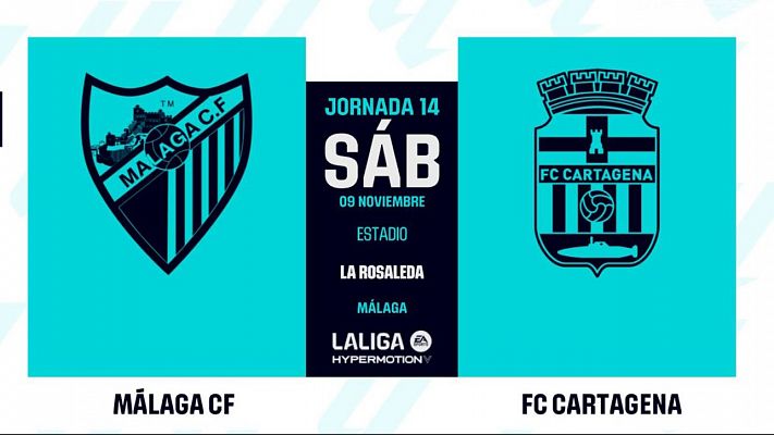 Málaga-Cartagena: resumen del partido de la 14ª jornada de Liga