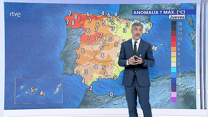 El tiempo - Chubascos y tormentas localmente fuertes en Huesca, nordeste y sur de Cataluña, zonas de levante y en Mallorca y Menorca
