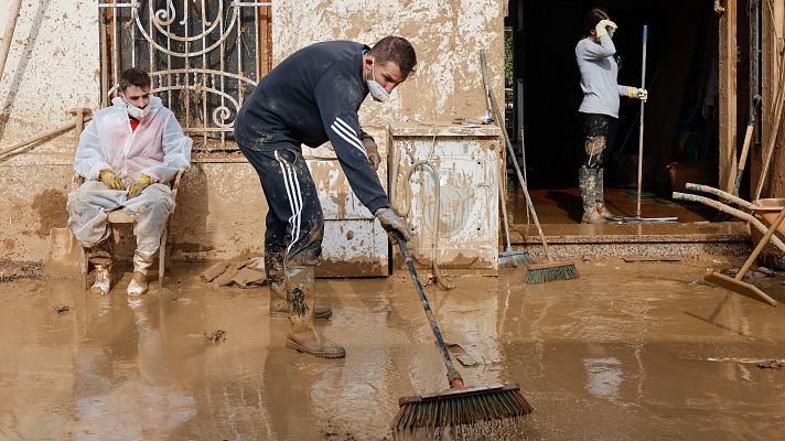 Telediario 2 - La reconstrucción de las zonas afectadas por la DANA avanza a distintas velocidades