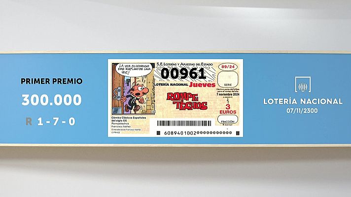 SELAE - Sorteo de la Lotería Nacional del 07/11/2024