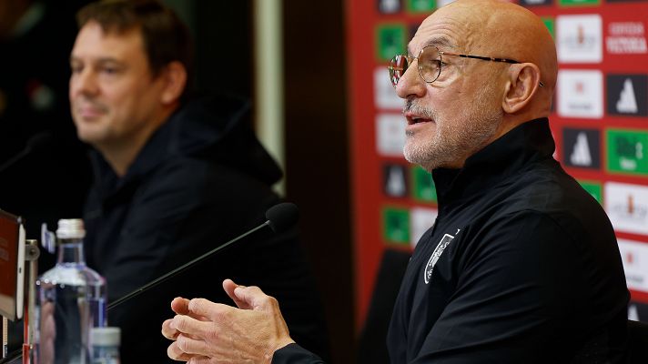 Rueda de prensa Santi Denia, Seleccionador Sub-21 y Luis De La Fuente, Seleccionador Absoluto