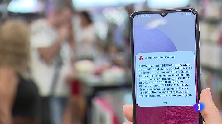 L'Informatiu - El sistema d'alertes funciona a Catalunya des de 2023