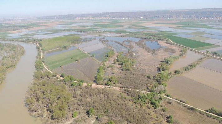 Actuaciones para combatir las crecidas del Ebro