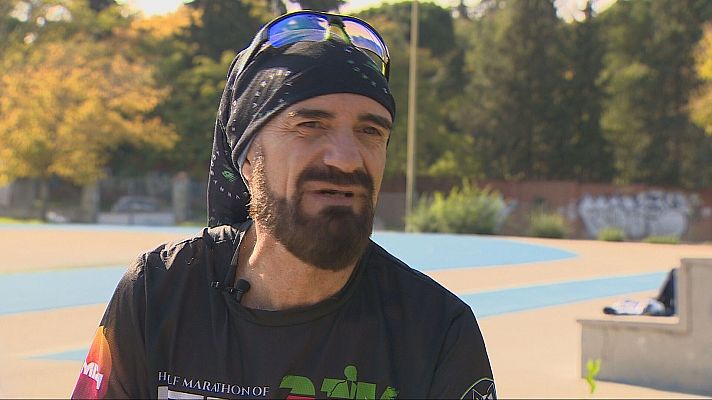 Telediario 2 - José Manuel Mejorada, el hombre récord de las maratones