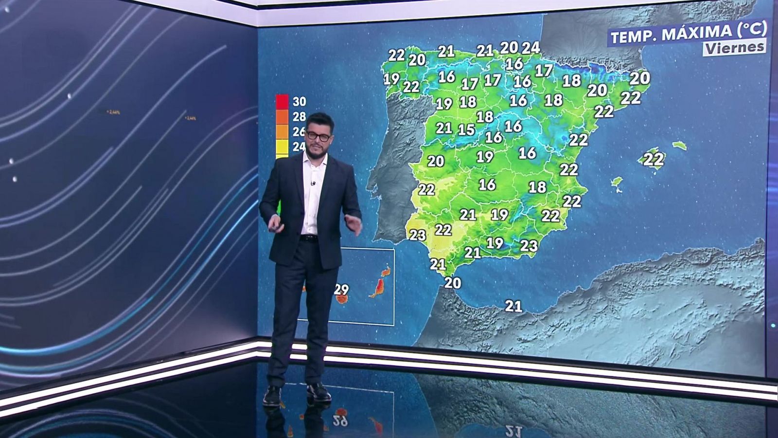 Temperaturas elevadas para la época en las islas Canarias orientales - ver ahora