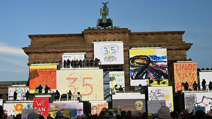 Telediario Fin de Semana - Alemania celebra el 35º aniversario de la caída del Muro de Berlín