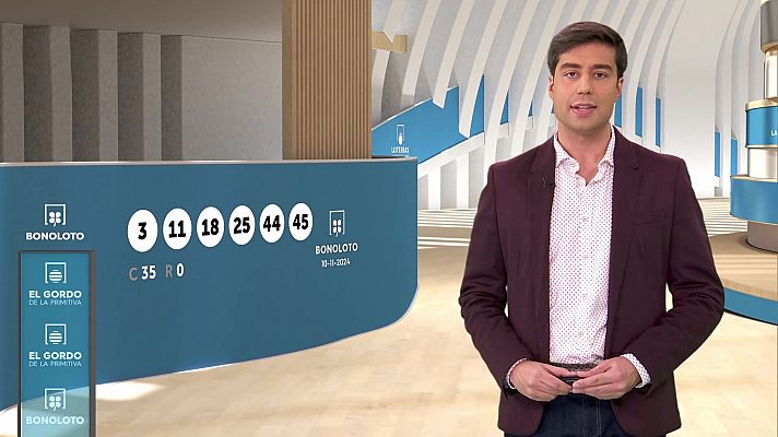 Loterías - Sorteo de la Bonoloto y El Gordo de la Primitiva del 10/11/2024